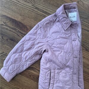 Madewell Quilted Airpuff Shirt-Jacket Light Thistle Medium